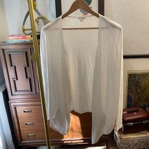 J. Jill - Pure Jill Open Front Cardigan Cotton/Linen blend